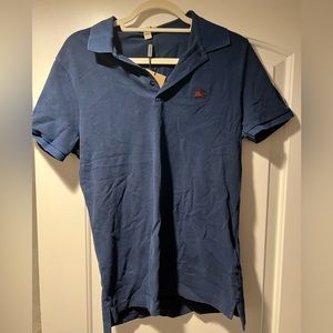 Men’s Navy Burberry Polo - Authentic